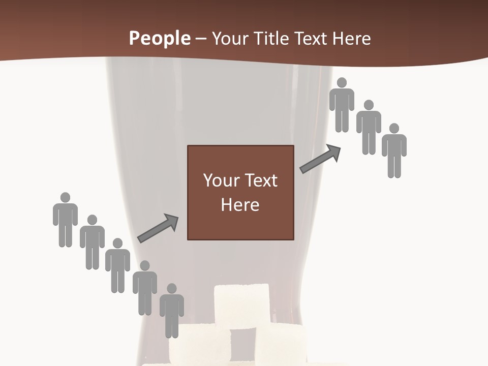 A Glass Of Beer Next To A Pile Of Ice Cubes PowerPoint Template