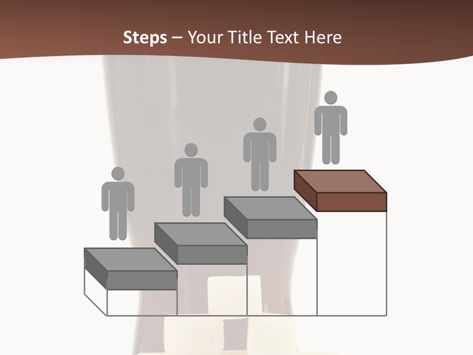 A Glass Of Beer Next To A Pile Of Ice Cubes PowerPoint Template