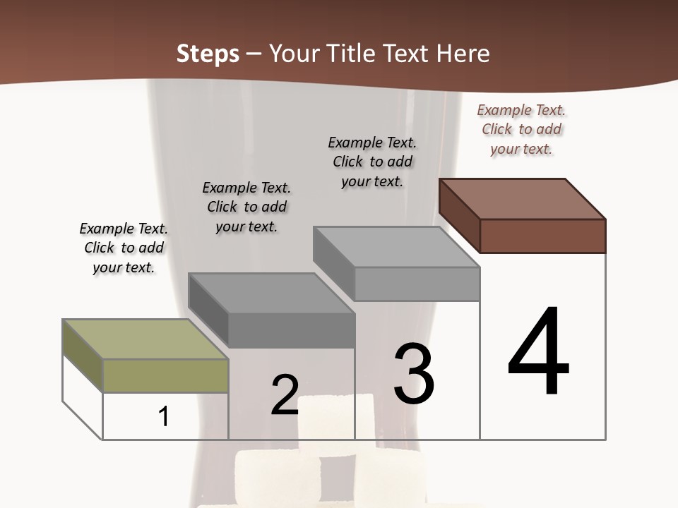 A Glass Of Beer Next To A Pile Of Ice Cubes PowerPoint Template