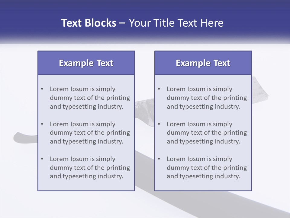 A Knife With A Black Handle On A White Background PowerPoint Template