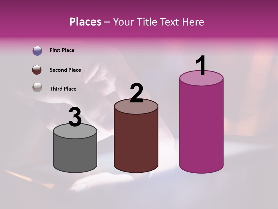 A Person Using A Tablet On A Table PowerPoint Template