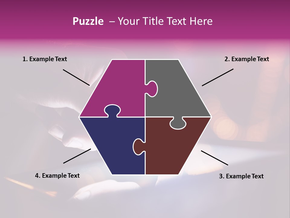 A Person Using A Tablet On A Table PowerPoint Template