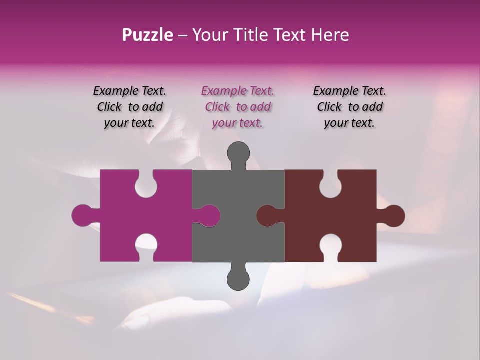 A Person Using A Tablet On A Table PowerPoint Template