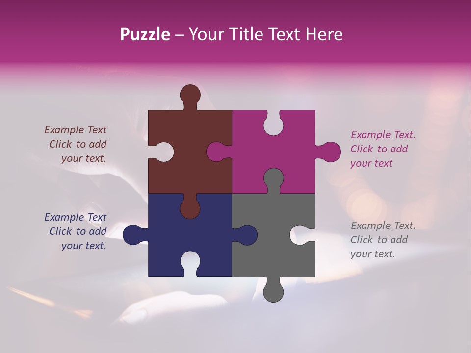 A Person Using A Tablet On A Table PowerPoint Template