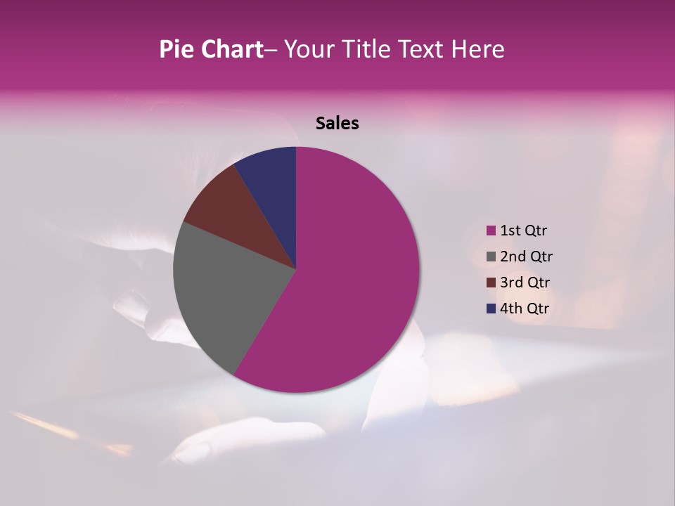 A Person Using A Tablet On A Table PowerPoint Template