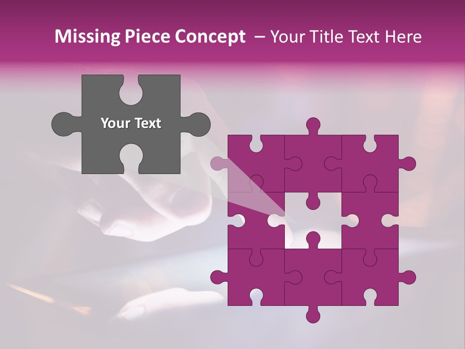 A Person Using A Tablet On A Table PowerPoint Template