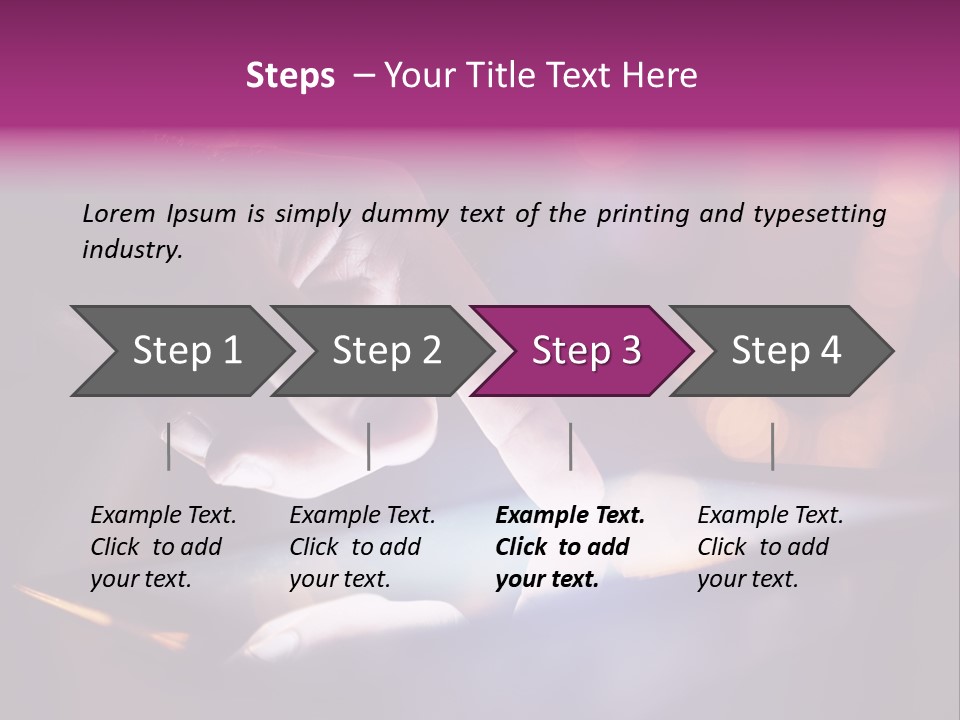 A Person Using A Tablet On A Table PowerPoint Template