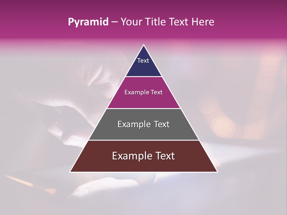 A Person Using A Tablet On A Table PowerPoint Template
