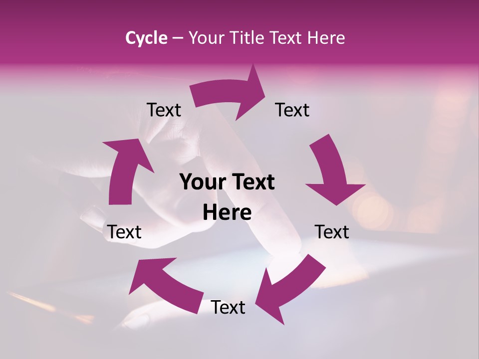 A Person Using A Tablet On A Table PowerPoint Template