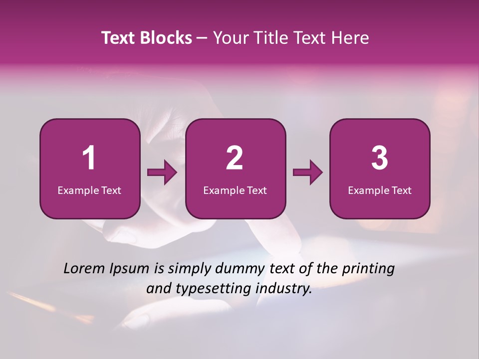 A Person Using A Tablet On A Table PowerPoint Template