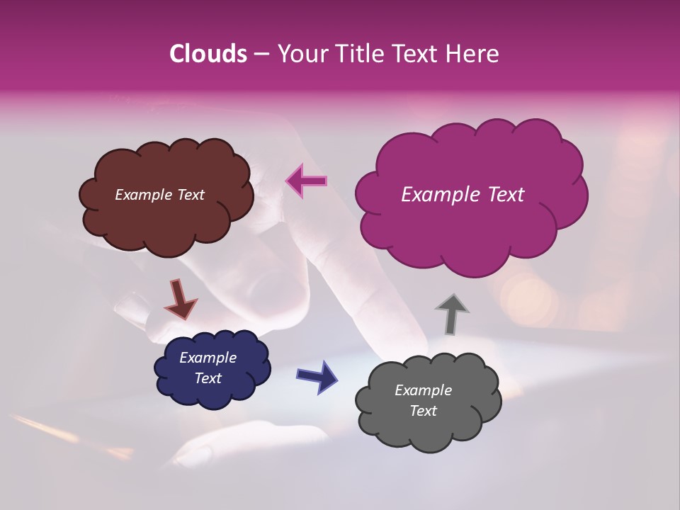 A Person Using A Tablet On A Table PowerPoint Template
