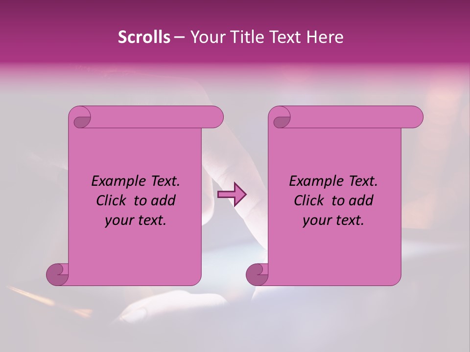 A Person Using A Tablet On A Table PowerPoint Template