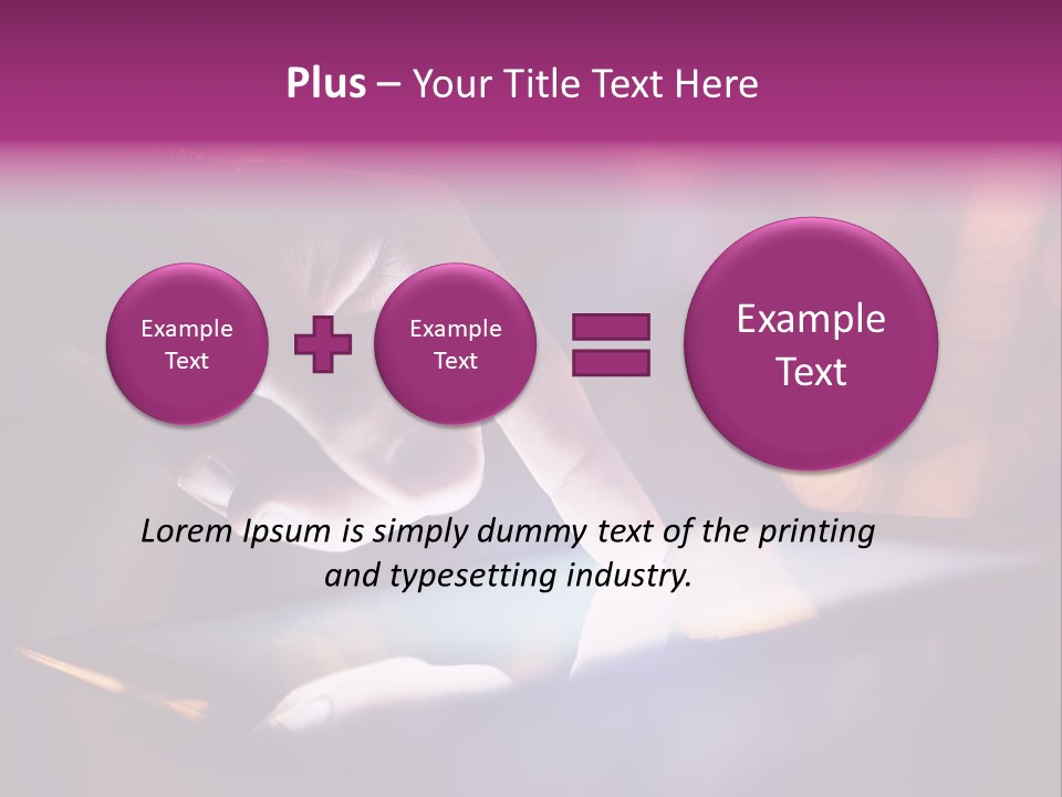 A Person Using A Tablet On A Table PowerPoint Template