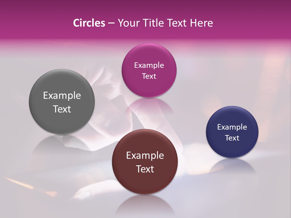 A Person Using A Tablet On A Table PowerPoint Template