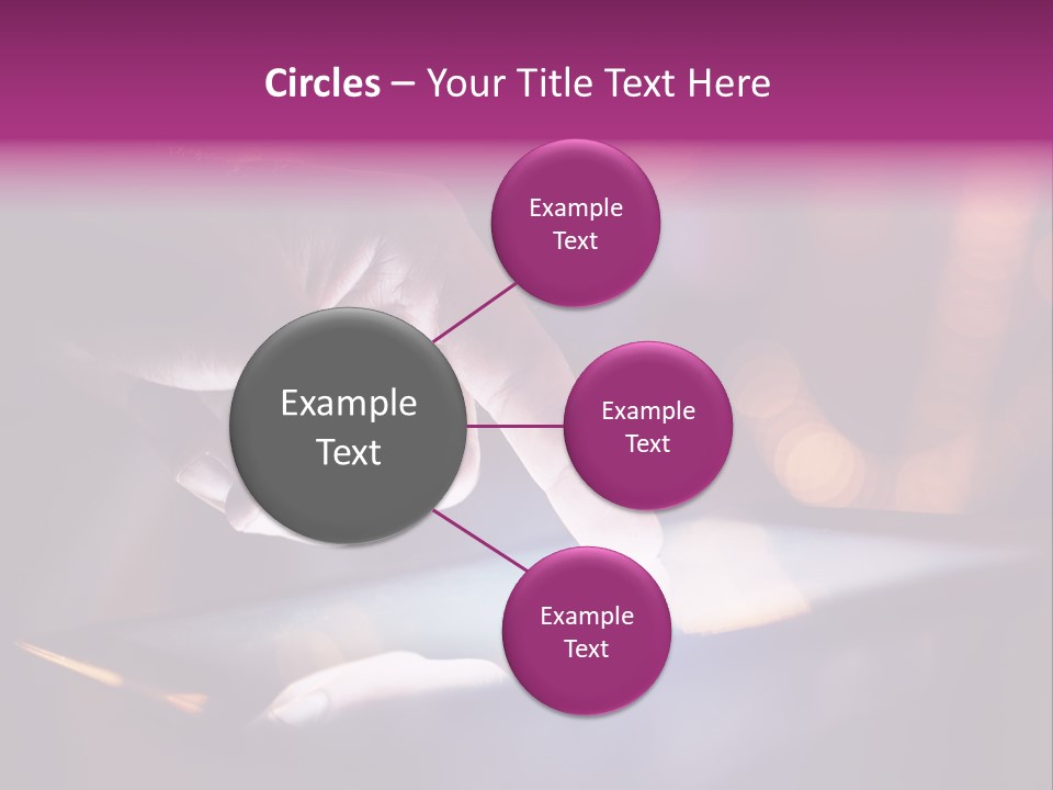 A Person Using A Tablet On A Table PowerPoint Template