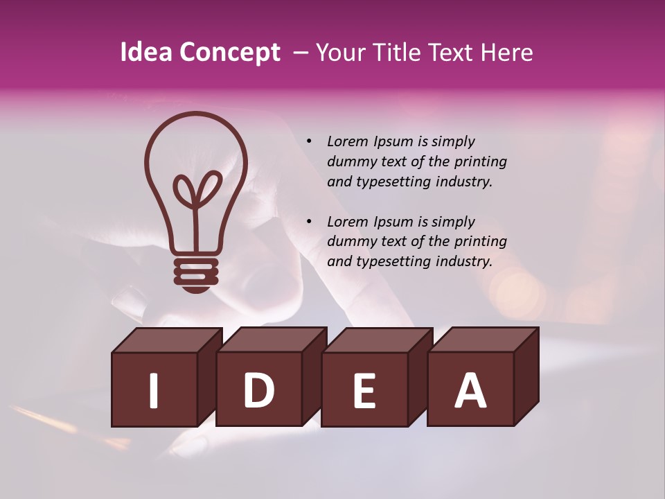 A Person Using A Tablet On A Table PowerPoint Template