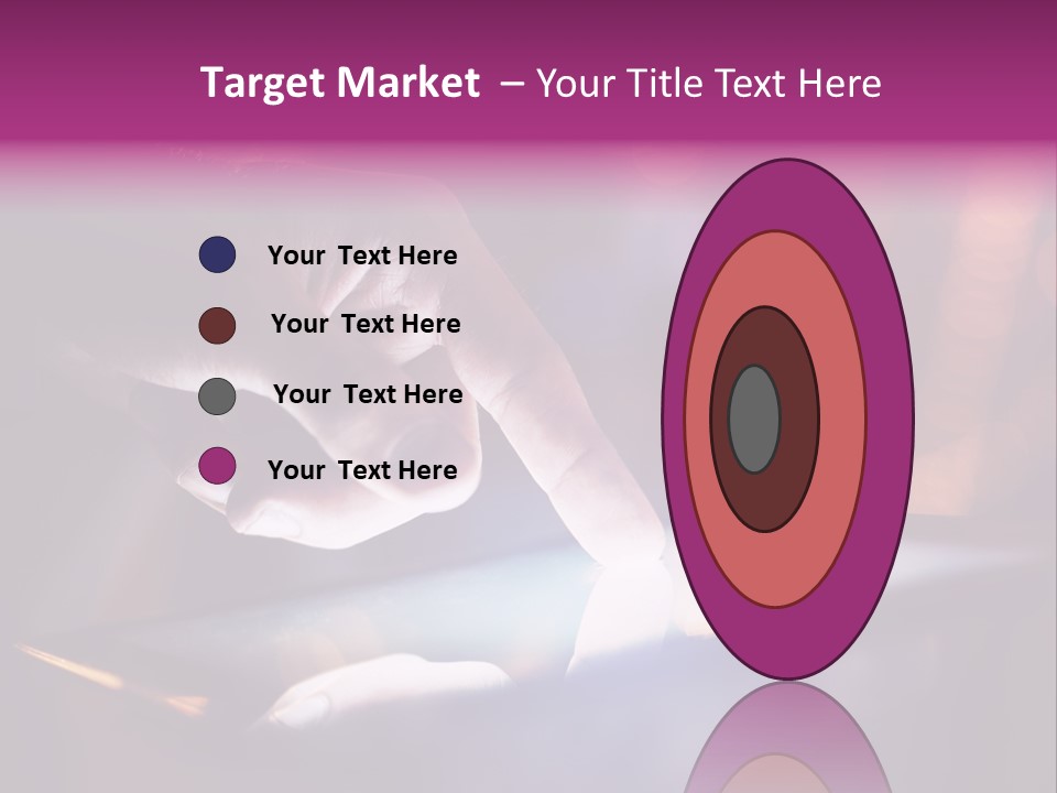 A Person Using A Tablet On A Table PowerPoint Template