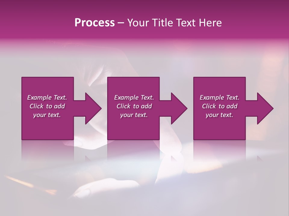 A Person Using A Tablet On A Table PowerPoint Template