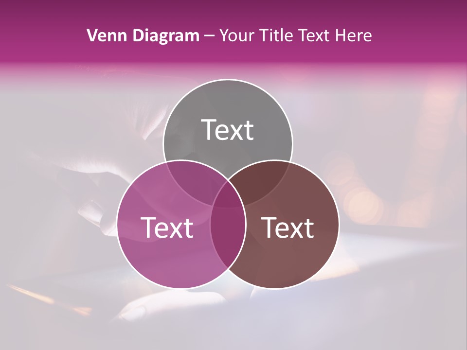 A Person Using A Tablet On A Table PowerPoint Template