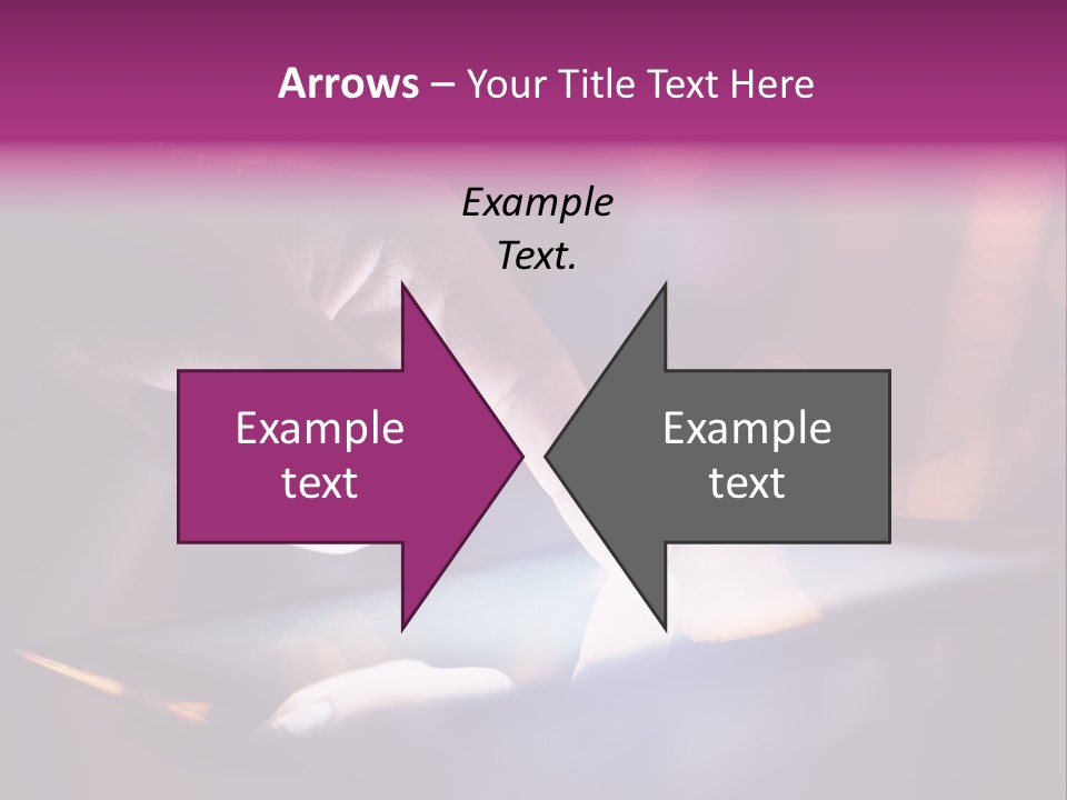 A Person Using A Tablet On A Table PowerPoint Template