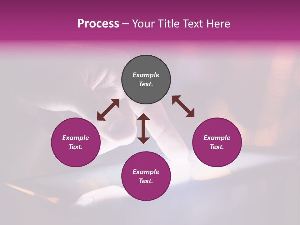 A Person Using A Tablet On A Table PowerPoint Template