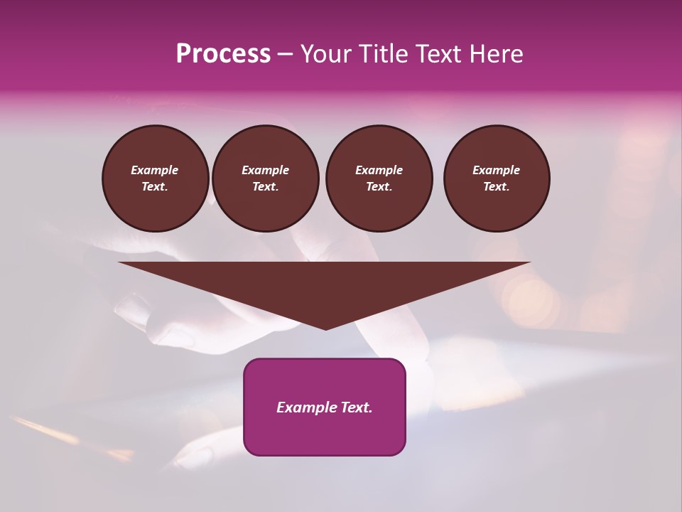 A Person Using A Tablet On A Table PowerPoint Template