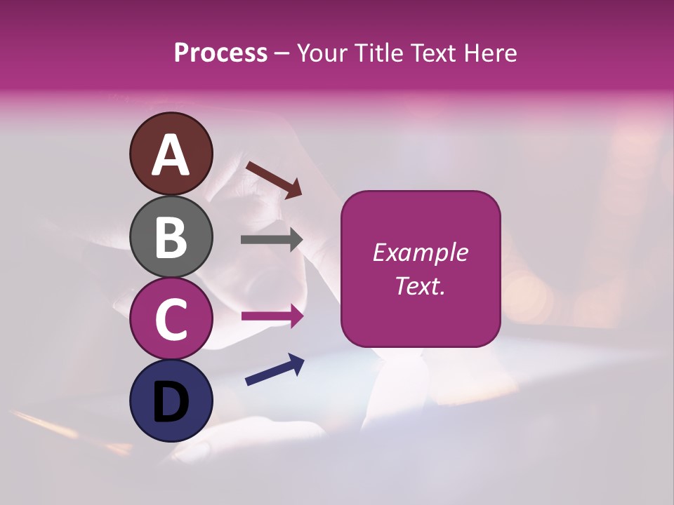 A Person Using A Tablet On A Table PowerPoint Template