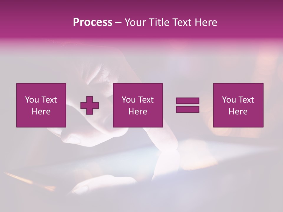 A Person Using A Tablet On A Table PowerPoint Template