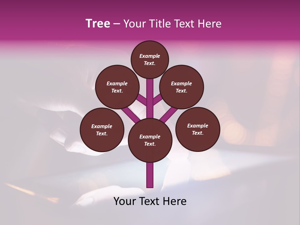 A Person Using A Tablet On A Table PowerPoint Template