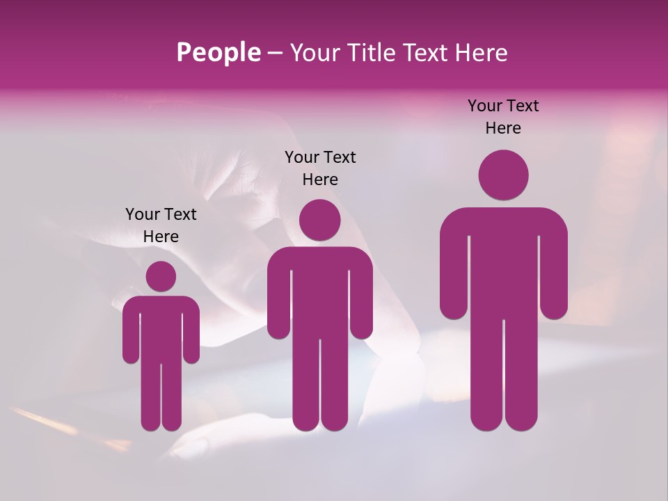 A Person Using A Tablet On A Table PowerPoint Template