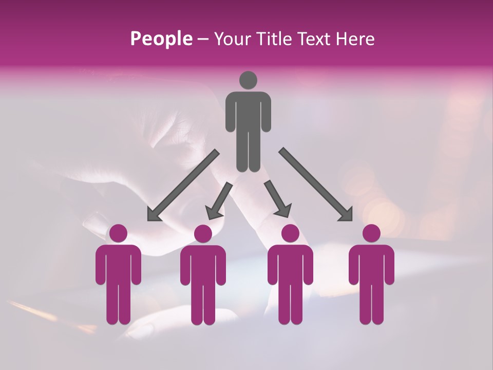 A Person Using A Tablet On A Table PowerPoint Template