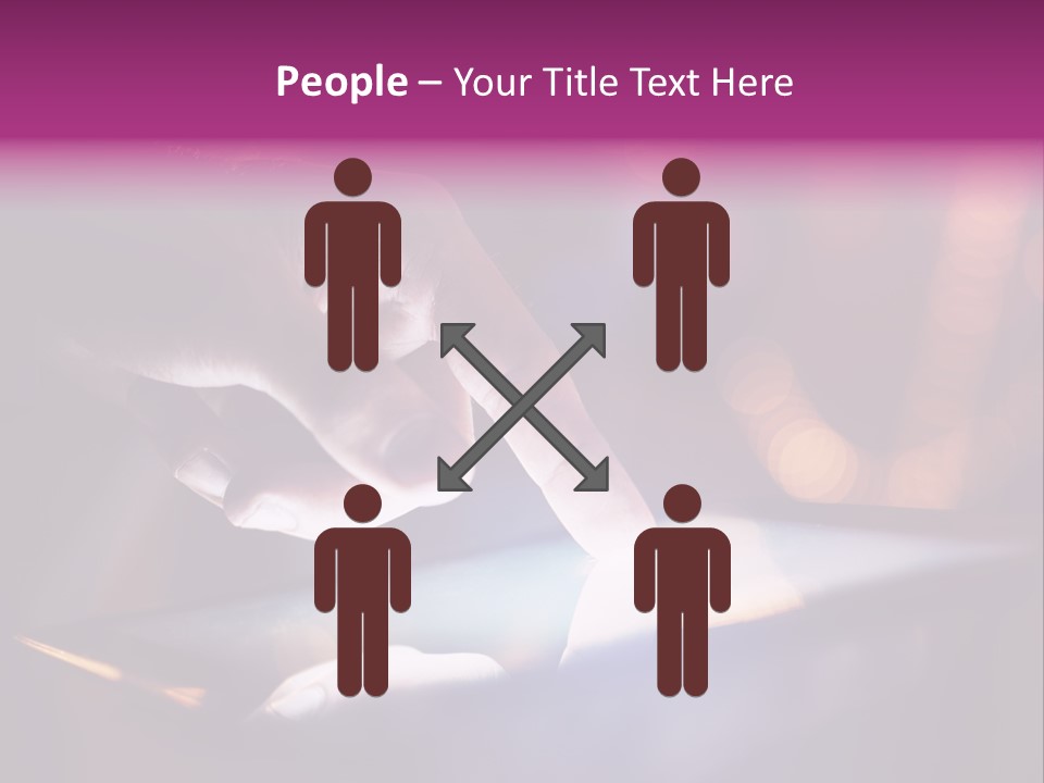 A Person Using A Tablet On A Table PowerPoint Template