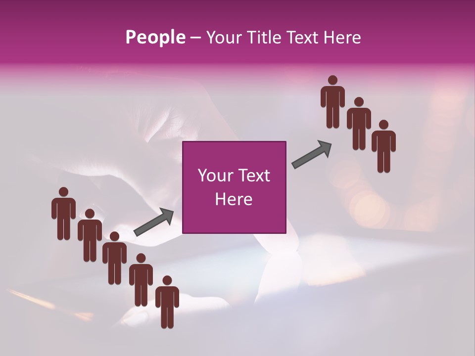 A Person Using A Tablet On A Table PowerPoint Template