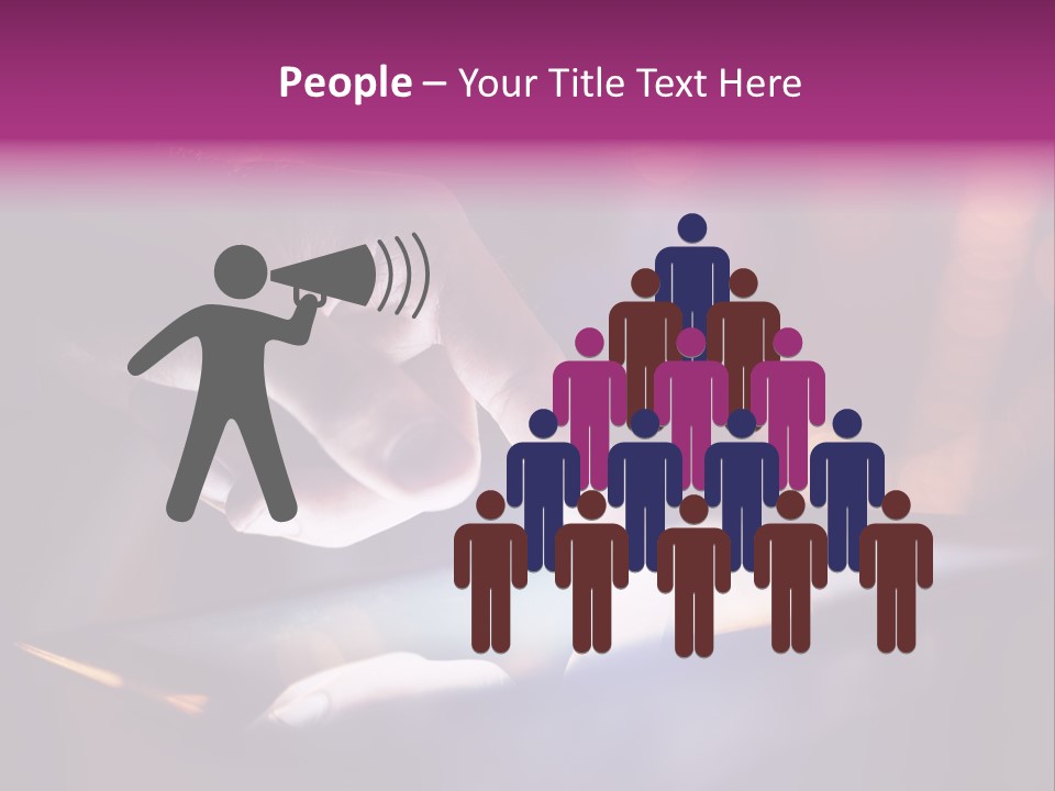 A Person Using A Tablet On A Table PowerPoint Template