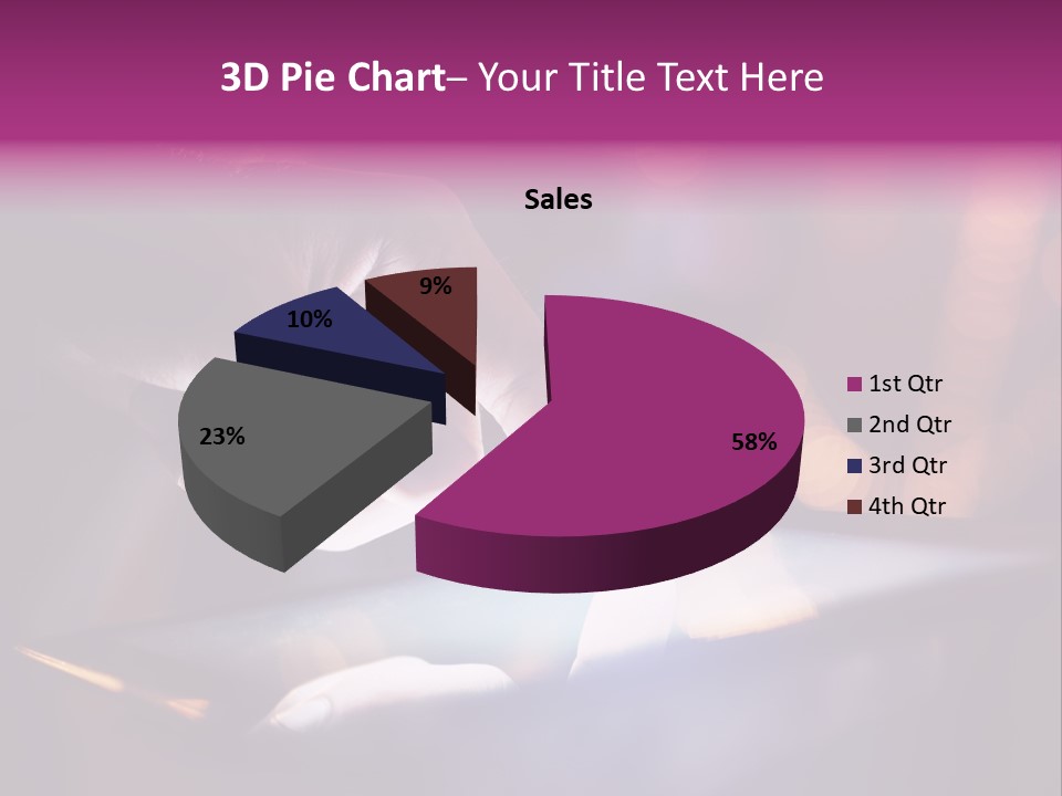 A Person Using A Tablet On A Table PowerPoint Template