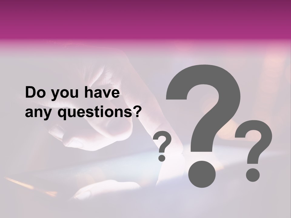 A Person Using A Tablet On A Table PowerPoint Template