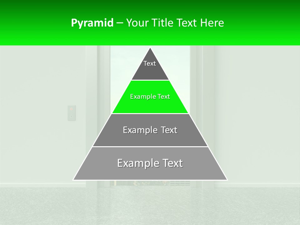An Open Door Leading To A Large City PowerPoint Template