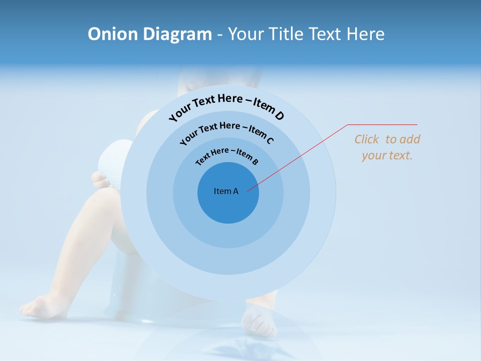 A Baby Sitting On A Blue Potty With A Roll Of Toilet Paper PowerPoint Template