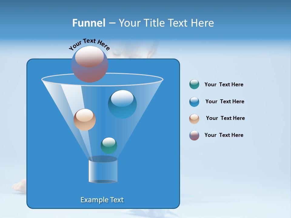 A Baby Sitting On A Blue Potty With A Roll Of Toilet Paper PowerPoint Template