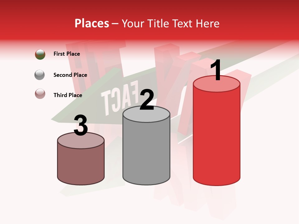 A Red And Green Arrow With The Word Taf On It PowerPoint Template