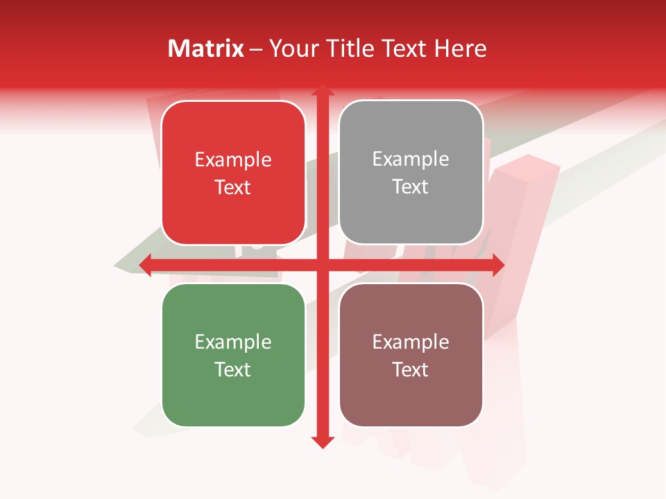 A Red And Green Arrow With The Word Taf On It PowerPoint Template