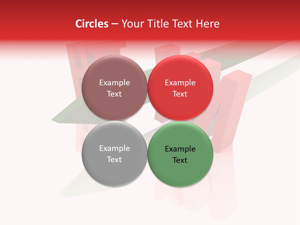 A Red And Green Arrow With The Word Taf On It PowerPoint Template
