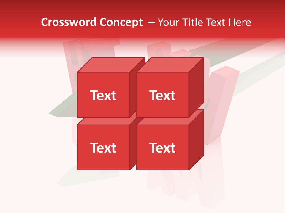 A Red And Green Arrow With The Word Taf On It PowerPoint Template
