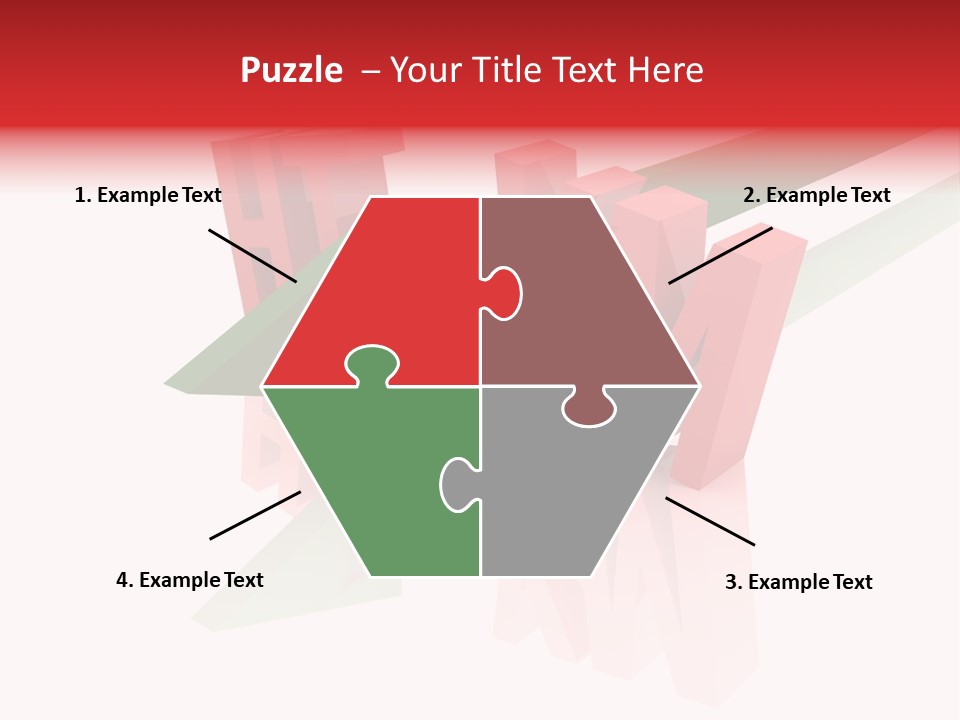 A Red And Green Arrow With The Word Taf On It PowerPoint Template