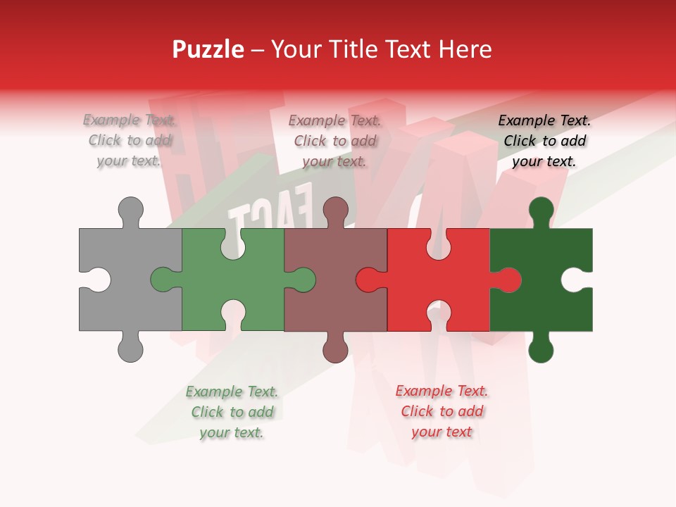 A Red And Green Arrow With The Word Taf On It PowerPoint Template