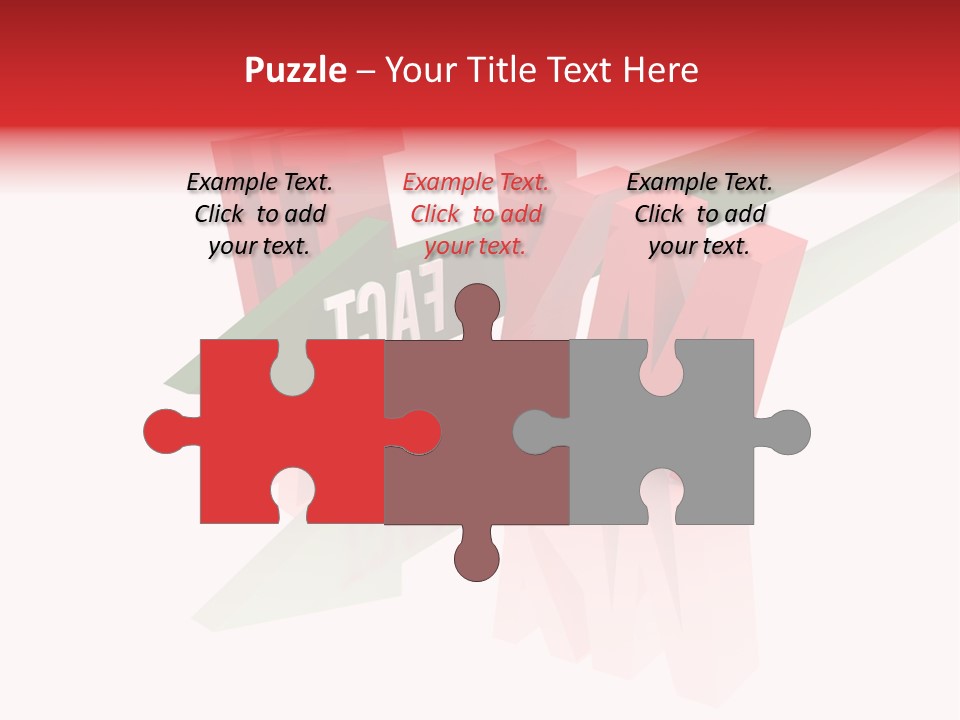 A Red And Green Arrow With The Word Taf On It PowerPoint Template