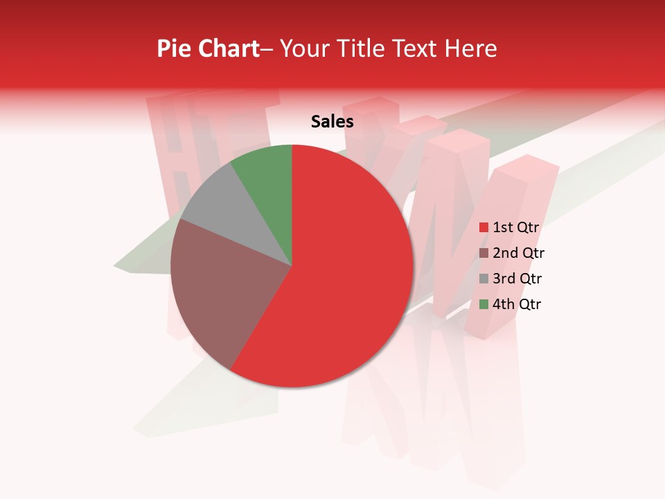 A Red And Green Arrow With The Word Taf On It PowerPoint Template