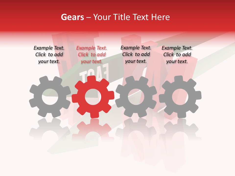 A Red And Green Arrow With The Word Taf On It PowerPoint Template