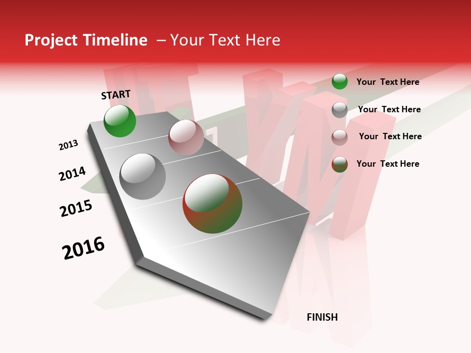 A Red And Green Arrow With The Word Taf On It PowerPoint Template