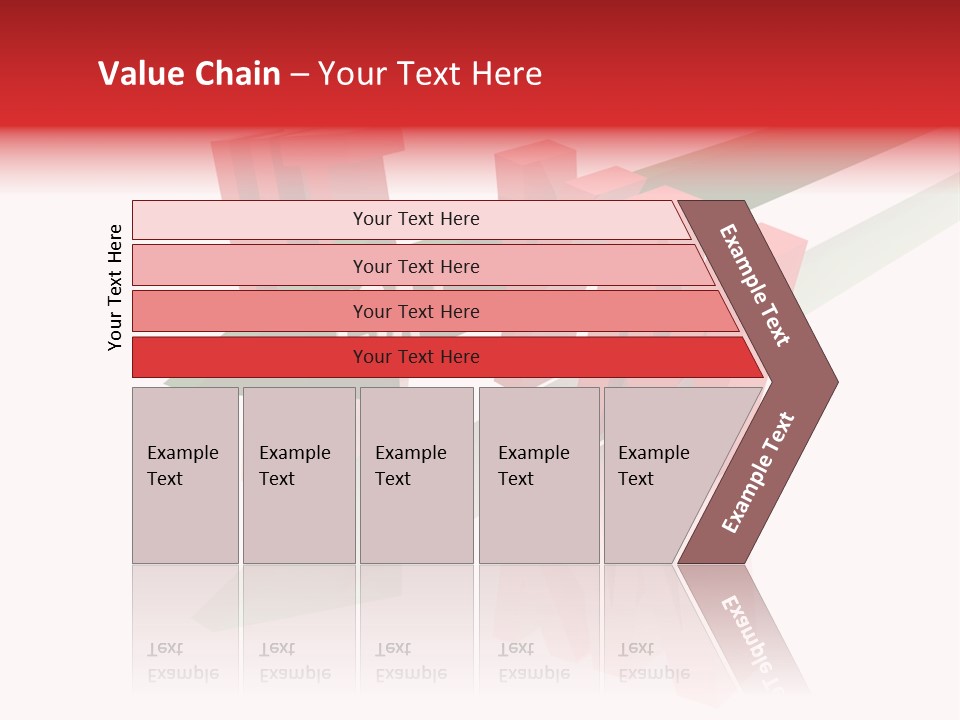 A Red And Green Arrow With The Word Taf On It PowerPoint Template